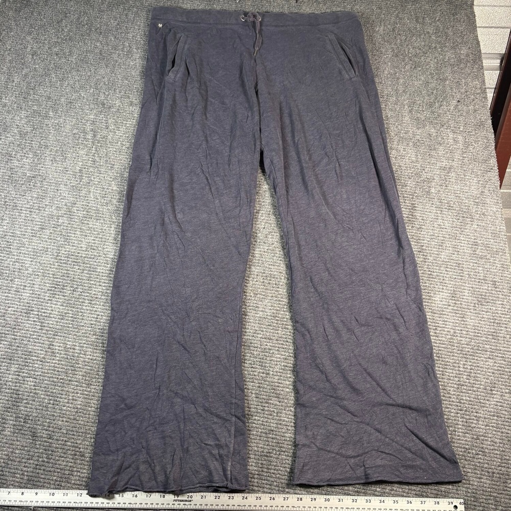Victoria's Secret Lounge Pants Womens XL Gray Good Wide Leg Drawstring Long